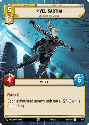 Vel Sartha - One Path, One Choice (Hyperspace Foil) (980) (980) [Secrets of Power]