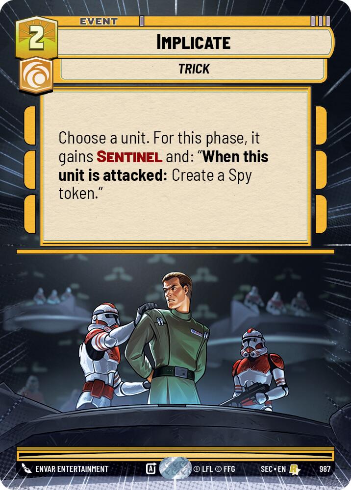 Implicate (987) (Hyperspace Foil) (987) [Secrets of Power]