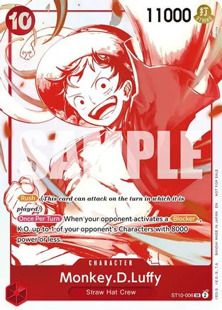 Monkey.D.Luffy (ST10-006) (3rd Anniversary Treasure Campaign Pack) [One Piece Promotion Cards]