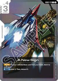 A New Sign (Newtype Challenge 2025 Mission 2) (GD02-117) [Gundam Promotional Cards]