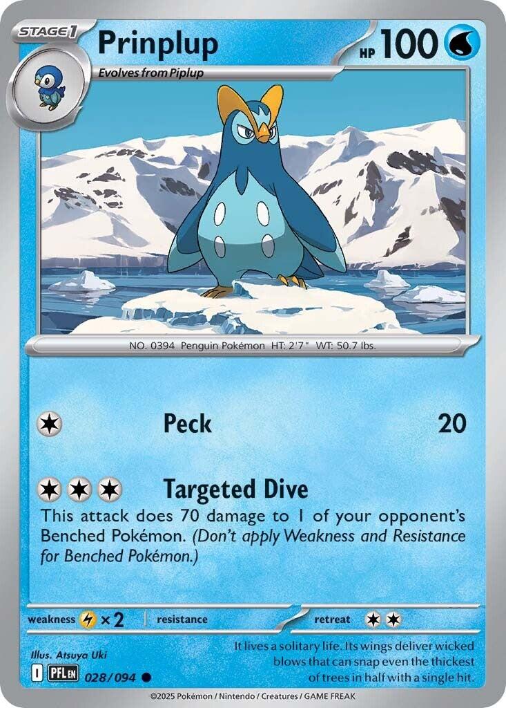 Prinplup (028/094) [Mega Evolution: Phantasmal Flames]