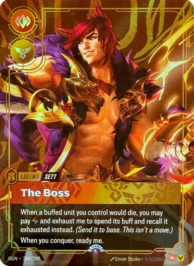 Sett - The Boss (269/298) [Riftbound Organized Play Promotional Cards]