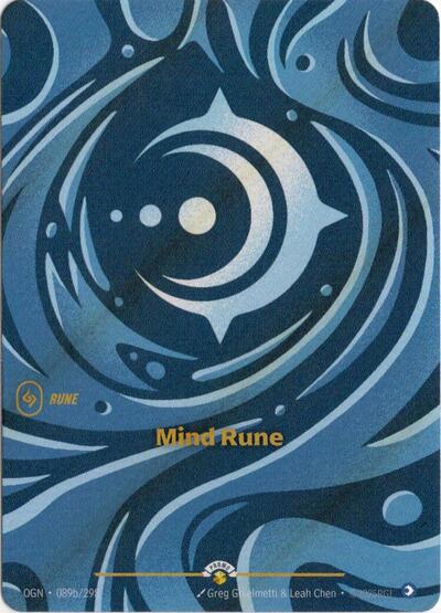 Mind Rune (089b/298) [Riftbound Organized Play Promotional Cards]