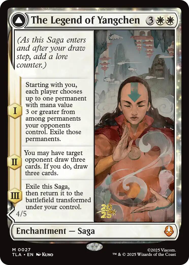 The Legend of Yangchen [Avatar: The Last Airbender Prerelease Cards]