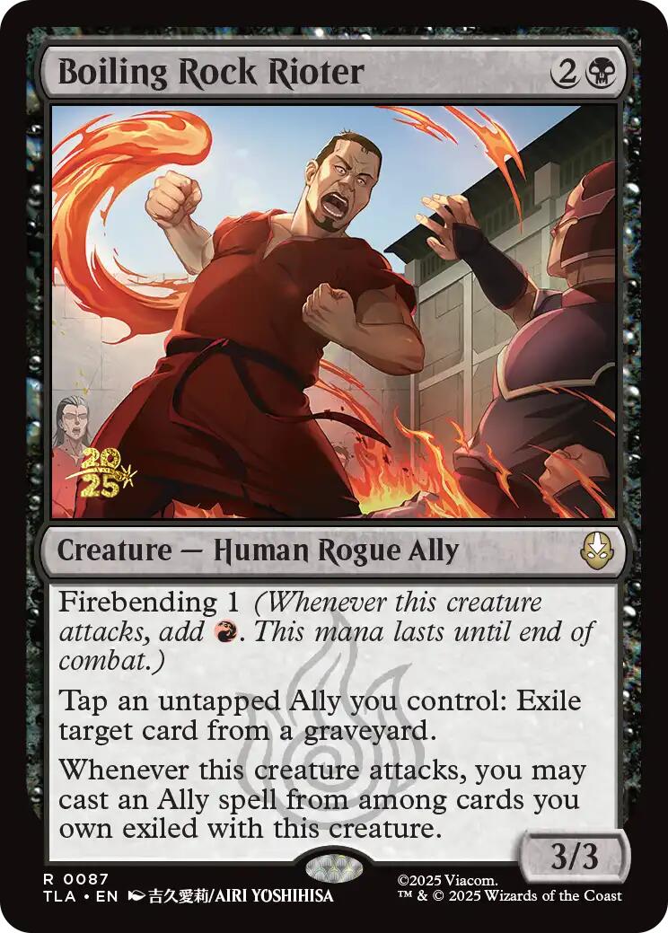 Boiling Rock Rioter [Avatar: The Last Airbender Prerelease Cards]