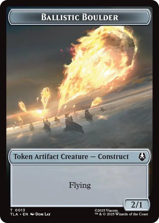 Ballistic Boulder // Soldier (0011) Double-Sided Token [Avatar: The Last Airbender Tokens]