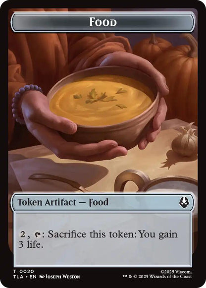 Bear // Food (0020) Double-Sided Token [Avatar: The Last Airbender Tokens]