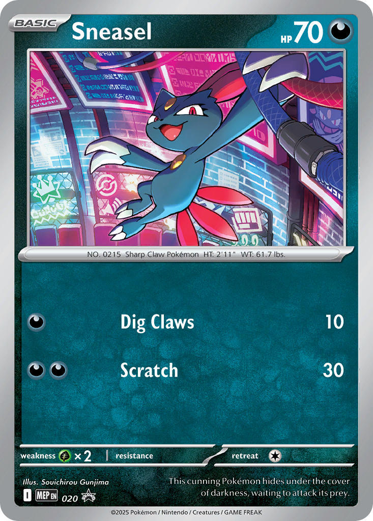 Sneasel (020) (Cosmos Holo) [Mega Evolution Promo]