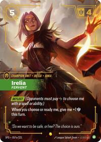 Irelia - Fervent (Alternate Art) (057a/221) [Spiritforged]