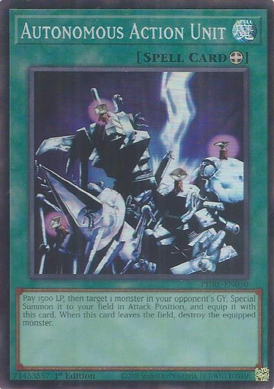 Autonomous Action Unit (Super Rare) [PHRE-EN050] Super Rare
