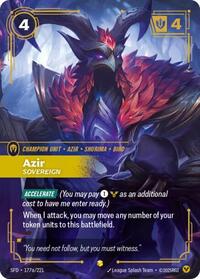 Azir - Sovereign (Alternate Art) (177a/221) [Spiritforged]