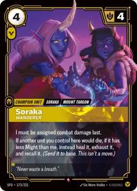 Soraka - Wanderer (173/221) [Spiritforged]