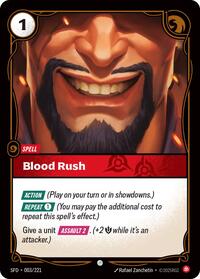 Blood Rush (003/221) [Spiritforged]