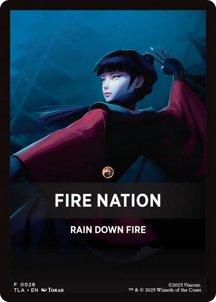 Fire Nation Theme Card [Avatar: The Last Airbender Tokens]