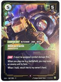 Blitzcrank - Impassive (067/298) [Riftbound Organized Play Promotional Cards]