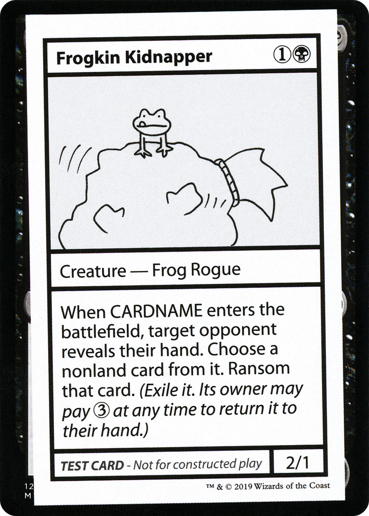 Frogkin Kidnapper (2021 Edition) [Mystery Booster Playtest Cards]