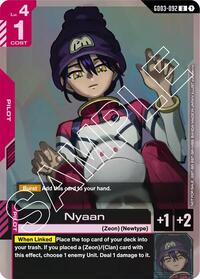 Nyaan (Store Tournament Participant Pack 03) (GD03-092) [Gundam Promotional Cards]