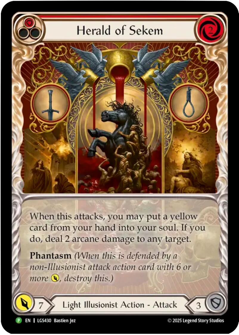 Herald of Sekem [LGS430] (Promo)  Rainbow Foil