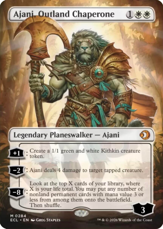 Ajani, Outland Chaperone (Borderless) [Lorwyn Eclipsed]