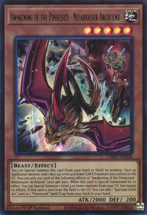 Awakening of the Possessed - Nefariouser Archfiend [CH02-EN020] Ultra Rare