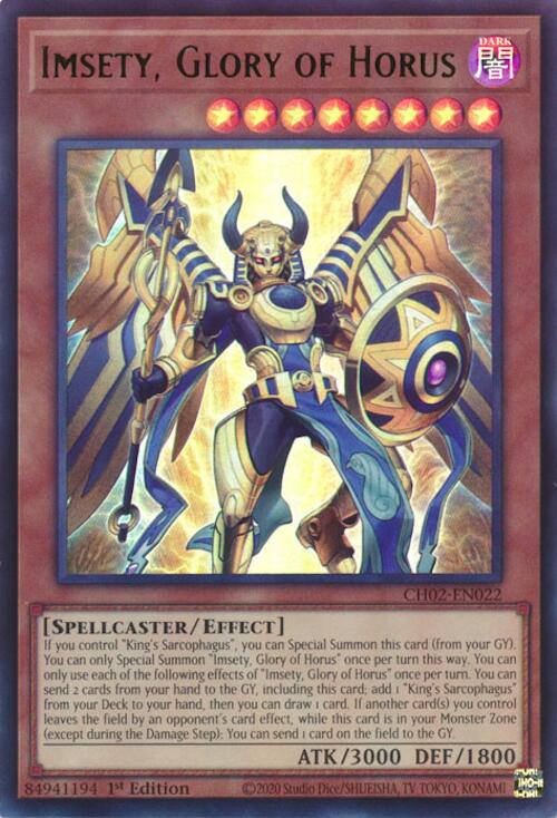 Imsety, Glory of Horus [CH02-EN022] Ultra Rare