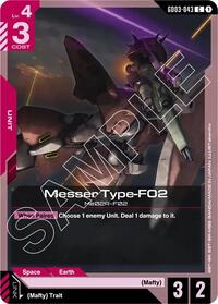Messer Type-F02 (GD03-043) [Steel Requiem]