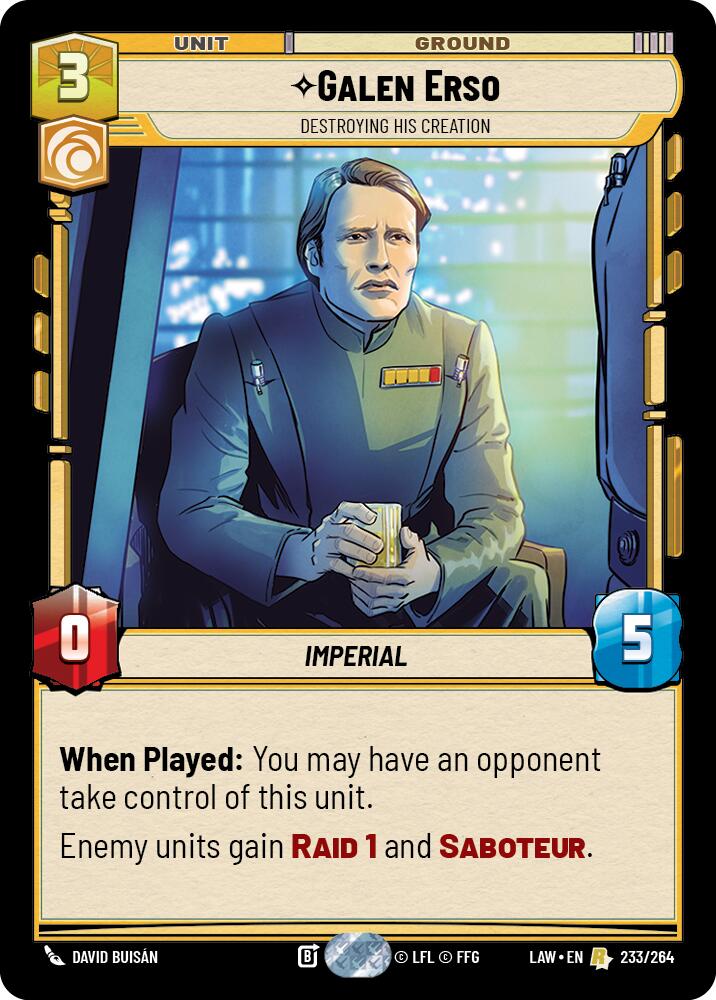 Galen Erso - Destroying His Creation (233/264) (233/264) [A Lawless Time]