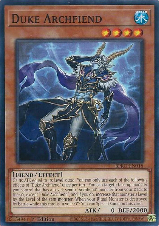 Duke Archfiend [BPRO-EN015] Common