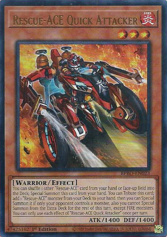 Rescue-ACE Quick Attacker [BPRO-EN023] Ultra Rare