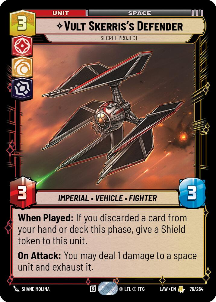 Vult Skerris's Defender - Secret Project (76/264) (76/264) [A Lawless Time]