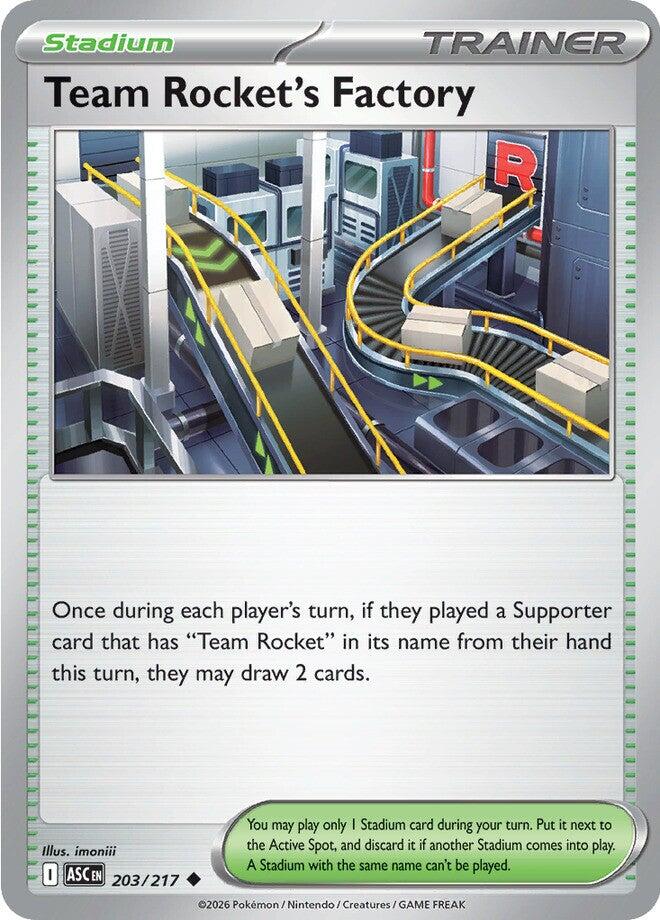 Team Rocket's Factory (203/217) [Mega Evolution: Ascended Heroes]