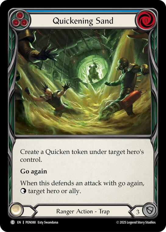 Quickening Sand (Blue) (Regular) [PEN088] (Compendium of Rathe)