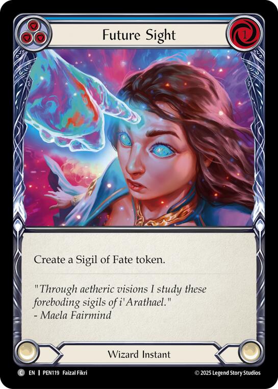 Future Sight (Blue) (Regular) [PEN119] (Compendium of Rathe)