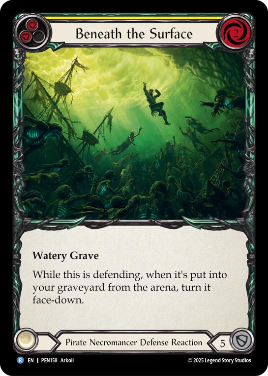 Beneath The Surface (Yellow) (Regular) [PEN158] (Compendium of Rathe)