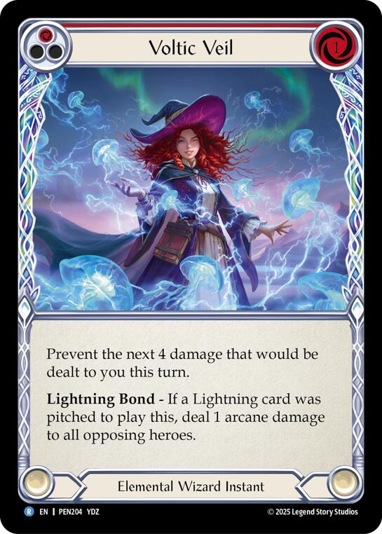 Voltic Veil (Red) (Regular) [PEN204] (Compendium of Rathe)