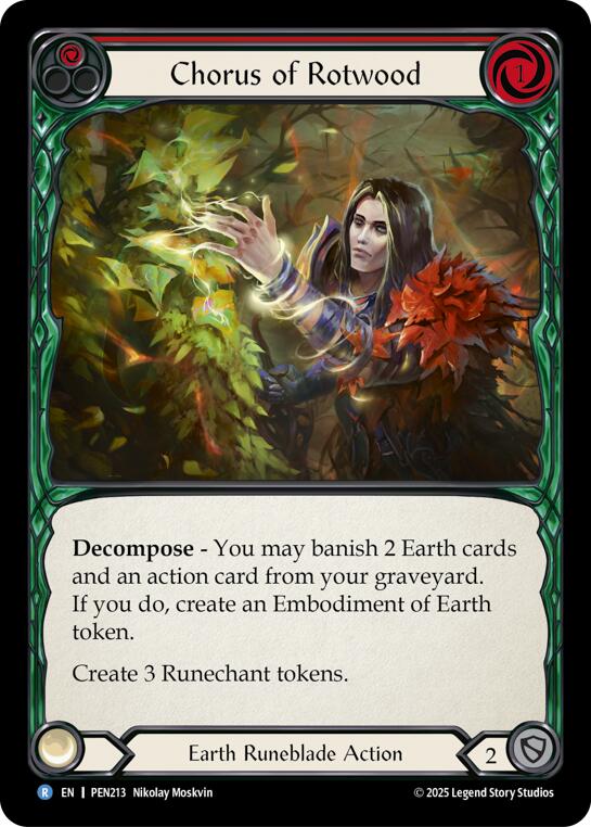 Chorus Of Rotwood (Red) (Regular) [PEN213] (Compendium of Rathe)