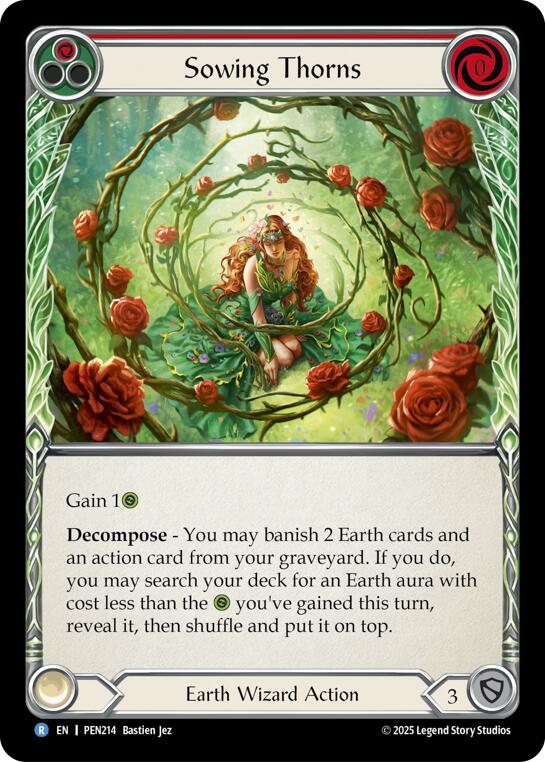 Sowing Thorns (Red) (Regular) [PEN214] (Compendium of Rathe)