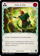 Oath Of Oak (Red) (Rainbow Foil) [PEN219] (Compendium of Rathe)  Rainbow Foil