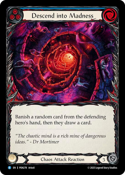 Descend Into Madness (Blue) (Regular) [PEN278] (Compendium of Rathe)