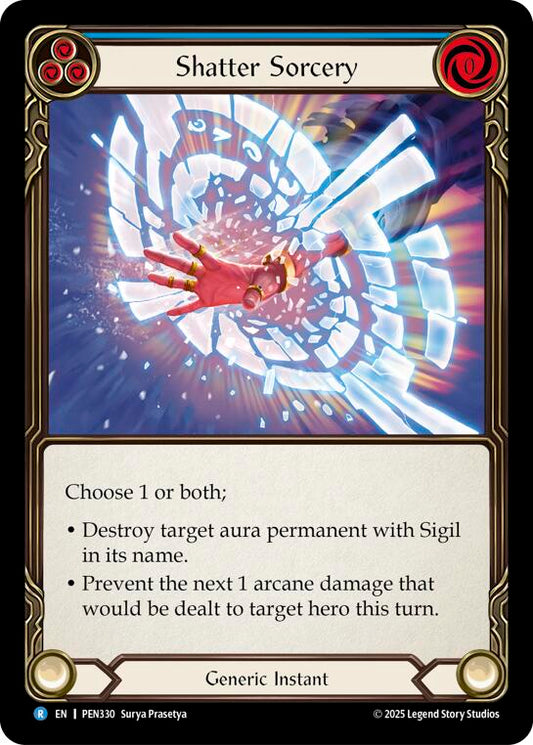 Shatter Sorcery (Blue) (Regular) [PEN330] (Compendium of Rathe)