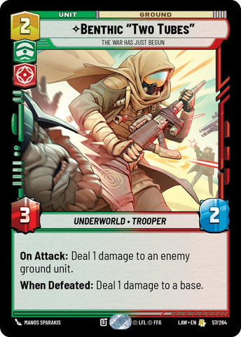 Benthic "Two Tubes" - The War Has Just Begun (57/264) (57/264) [A Lawless Time]