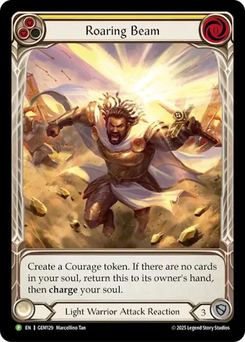 Roaring Beam [GEM129] (GEM Pack 4)  Rainbow Foil