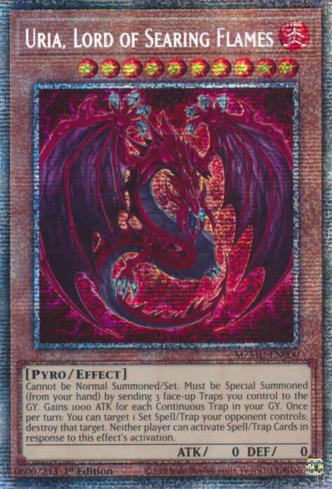 Uria, Lord of Searing Flames (Starlight Rare) [MZMU-EN000] Starlight Rare