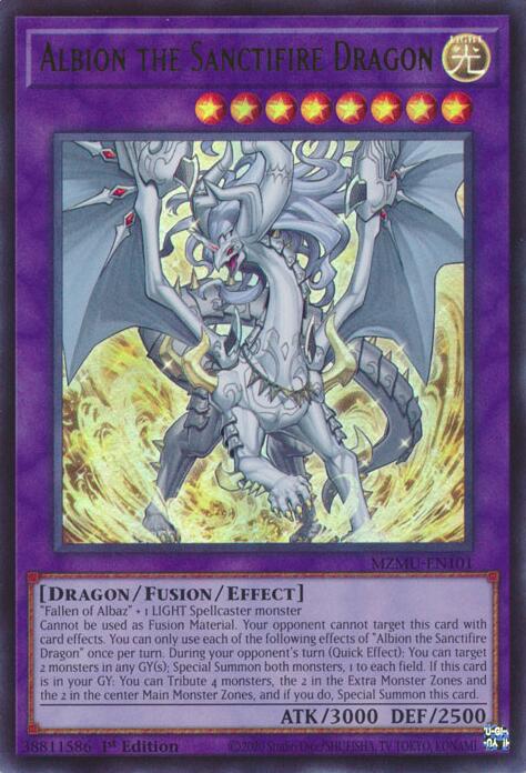 Albion the Sanctifire Dragon [MZMU-EN101] Ultra Rare