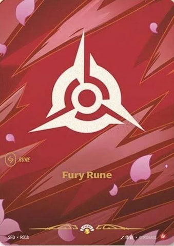 Fury Rune (R01b) (R01b) [Riftbound Organized Play Promotional Cards]
