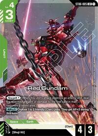 Red Gundam (Premium Card Collection Gundam Assemble) (ST06-005) [Gundam Promotional Cards]