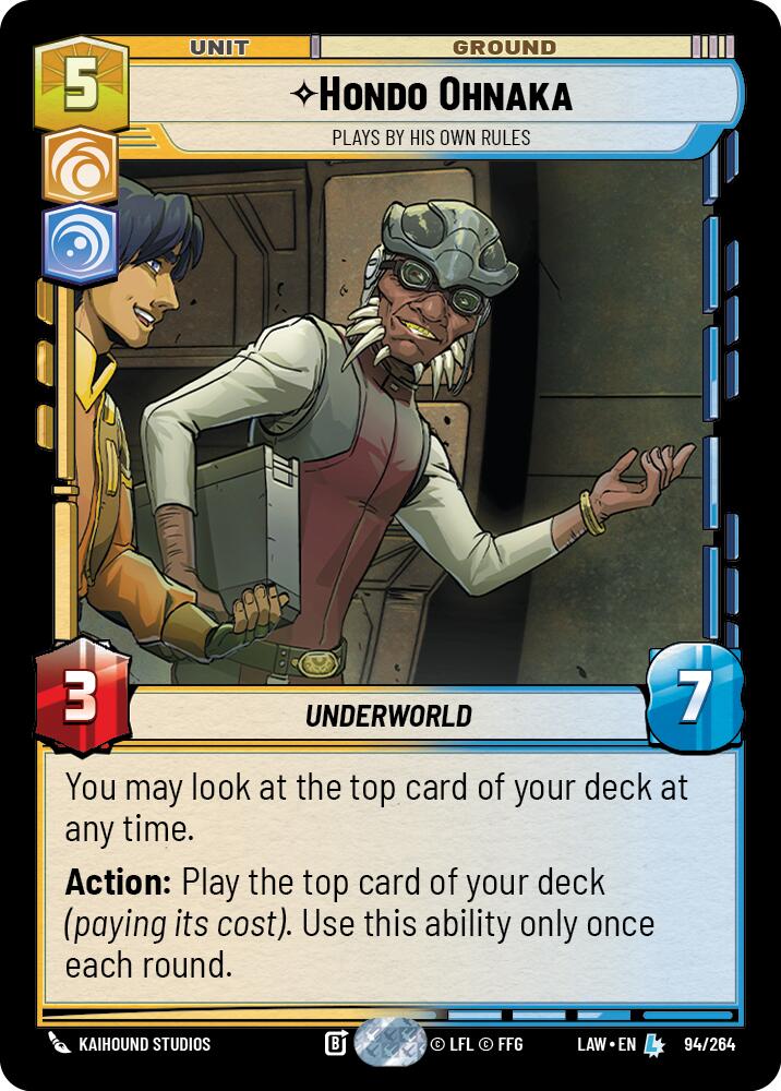 Hondo Ohnaka - Plays By His Own Rules (94/264) (94/264) [A Lawless Time]