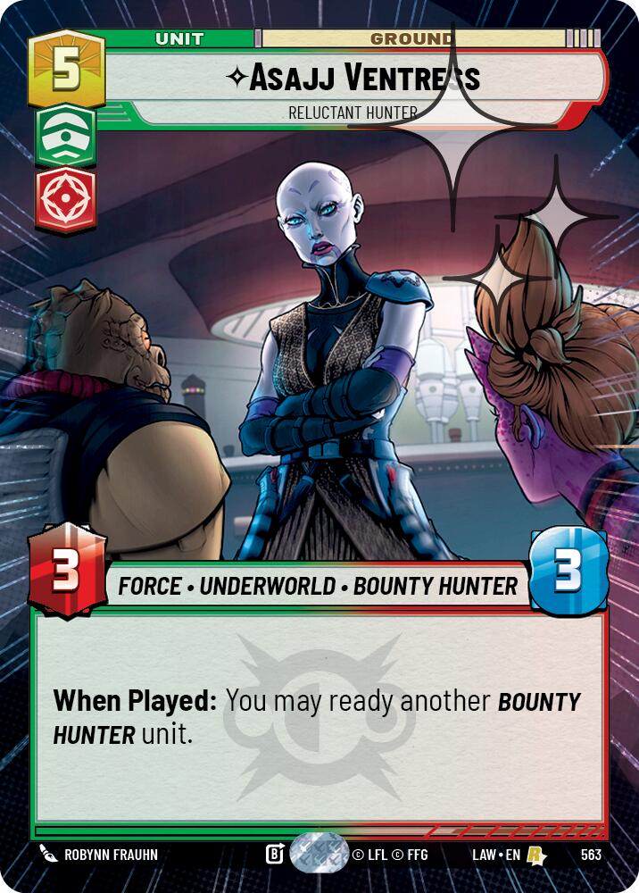 Asajj Ventress - Reluctant Hunter (325) (Hyperspace Foil) (325) [A Lawless Time]
