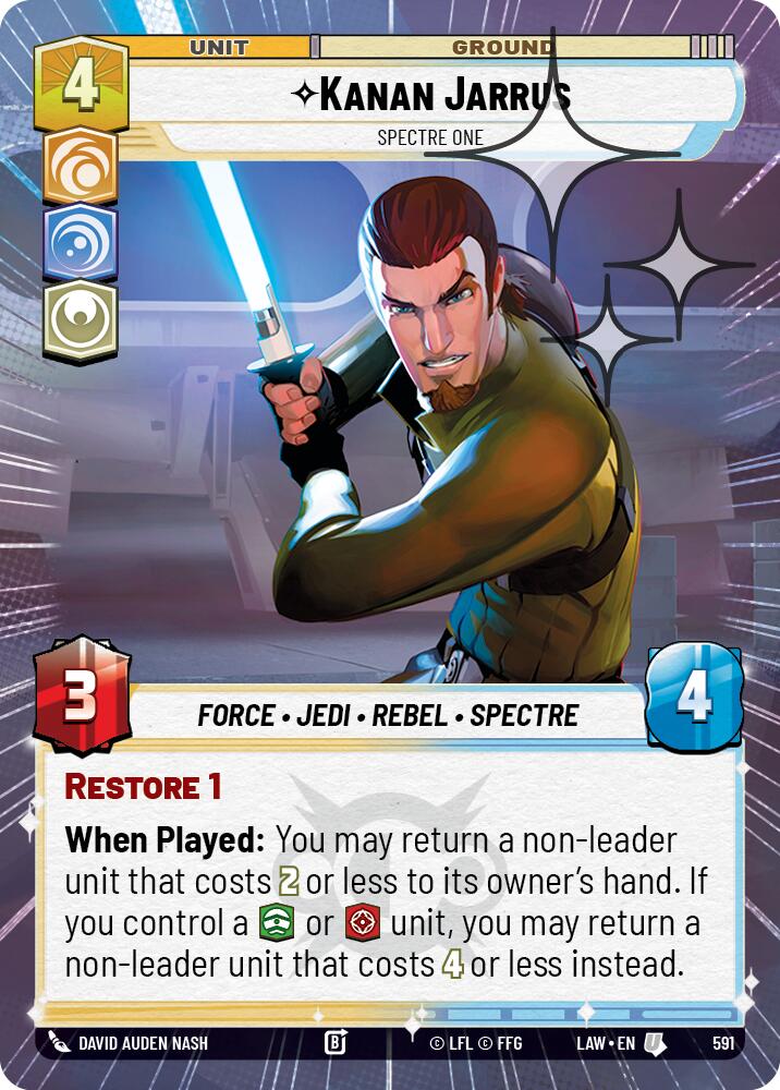 Kanan Jarrus - Spectre One (353) (Hyperspace Foil) (353) [A Lawless Time]