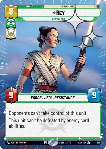 Rey - Skywalker (413) (Hyperspace Foil) (413) [A Lawless Time]